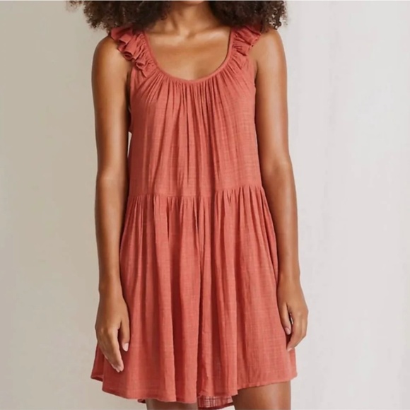 Apiece Apart Verder Mini Cotton Dress in Rosewood, size Large, EUC - Picture 1 of 9